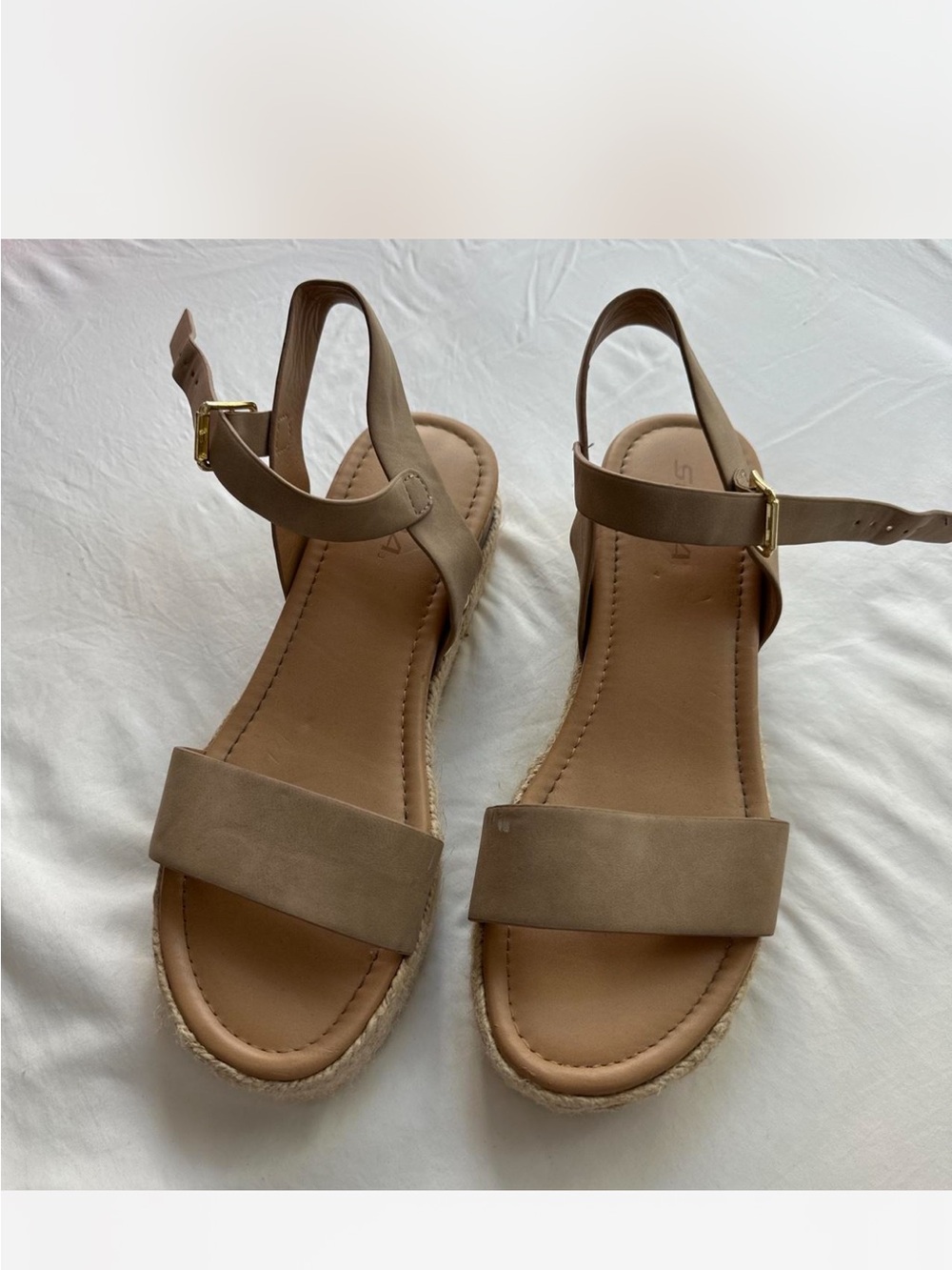 Soda Taupe Espadrille Ankle-Strap Sandals
